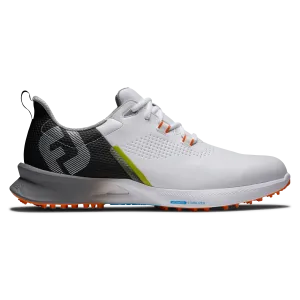 FootJoy Men's Fuel Golf Shoes- White/Black/Orange