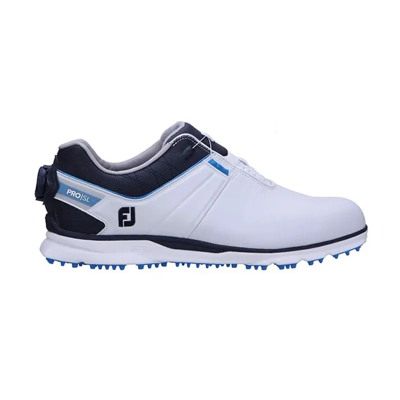 FOOTJOY Pro BOA Men's Spikeless Shoes (White/Navy)