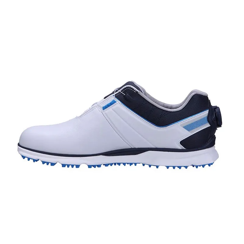 FOOTJOY Pro BOA Men's Spikeless Shoes (White/Navy)