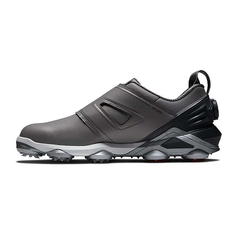 FOOTJOY Tour Alpha BOA Men's Spiked Shoes (Grey/Charcoal/Orange)