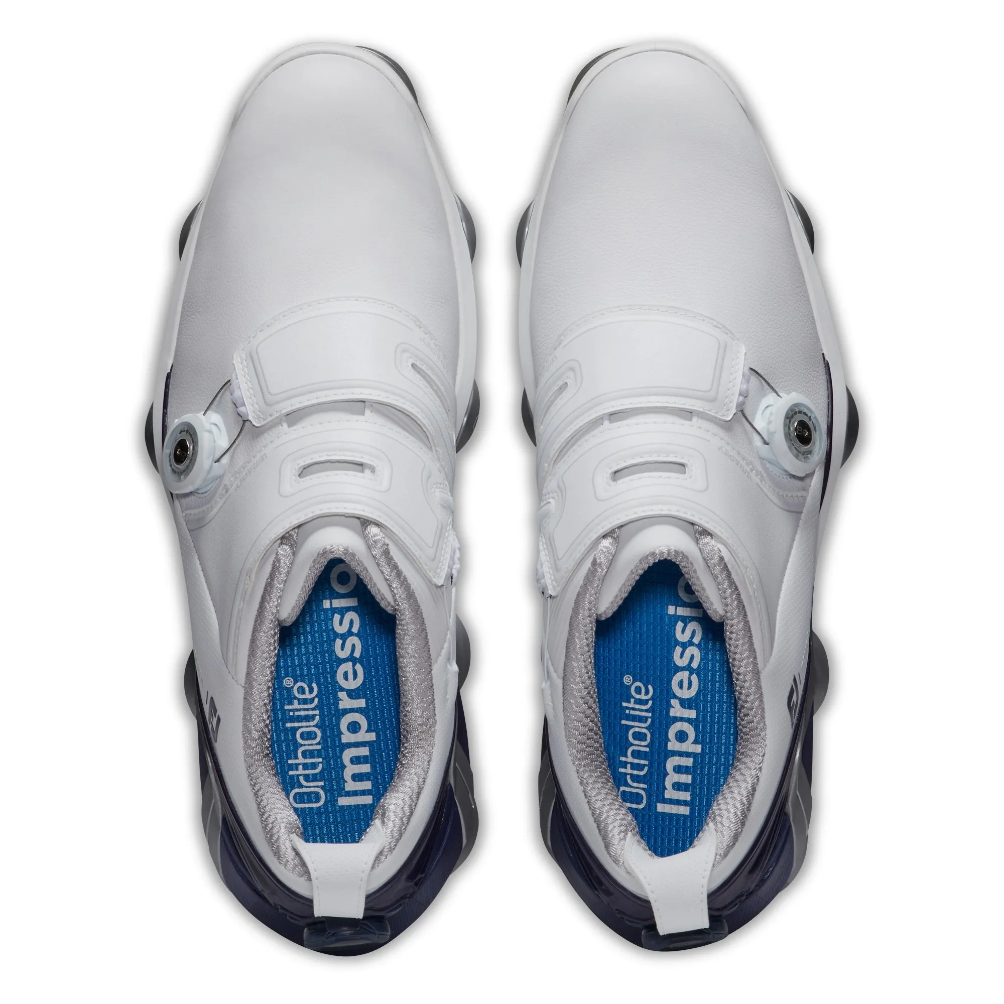 FootJoy Tour Alpha Dual BOA Mens Golf Shoes White/Grey/Navy 55508 (Closeout)