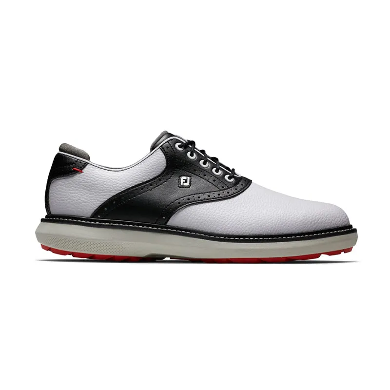 FOOTJOY Traditions Men's Spikeless Shoes (White/Black)