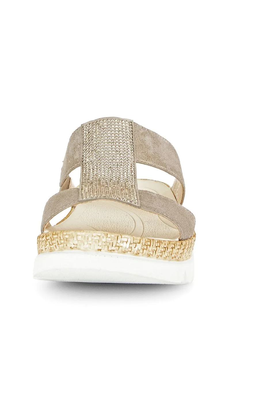 Gabor Sparkle Slip On Sandal in Metallic