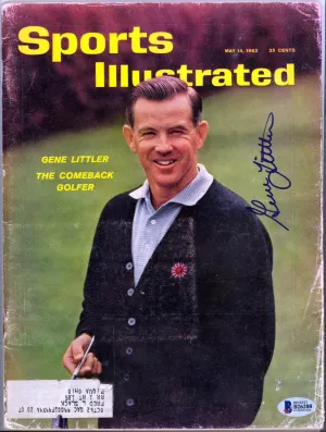 Gene Littler Autographed Sports Illustrated Magazine Beckett BAS #B26288