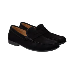 Genoa Black Calf Suede