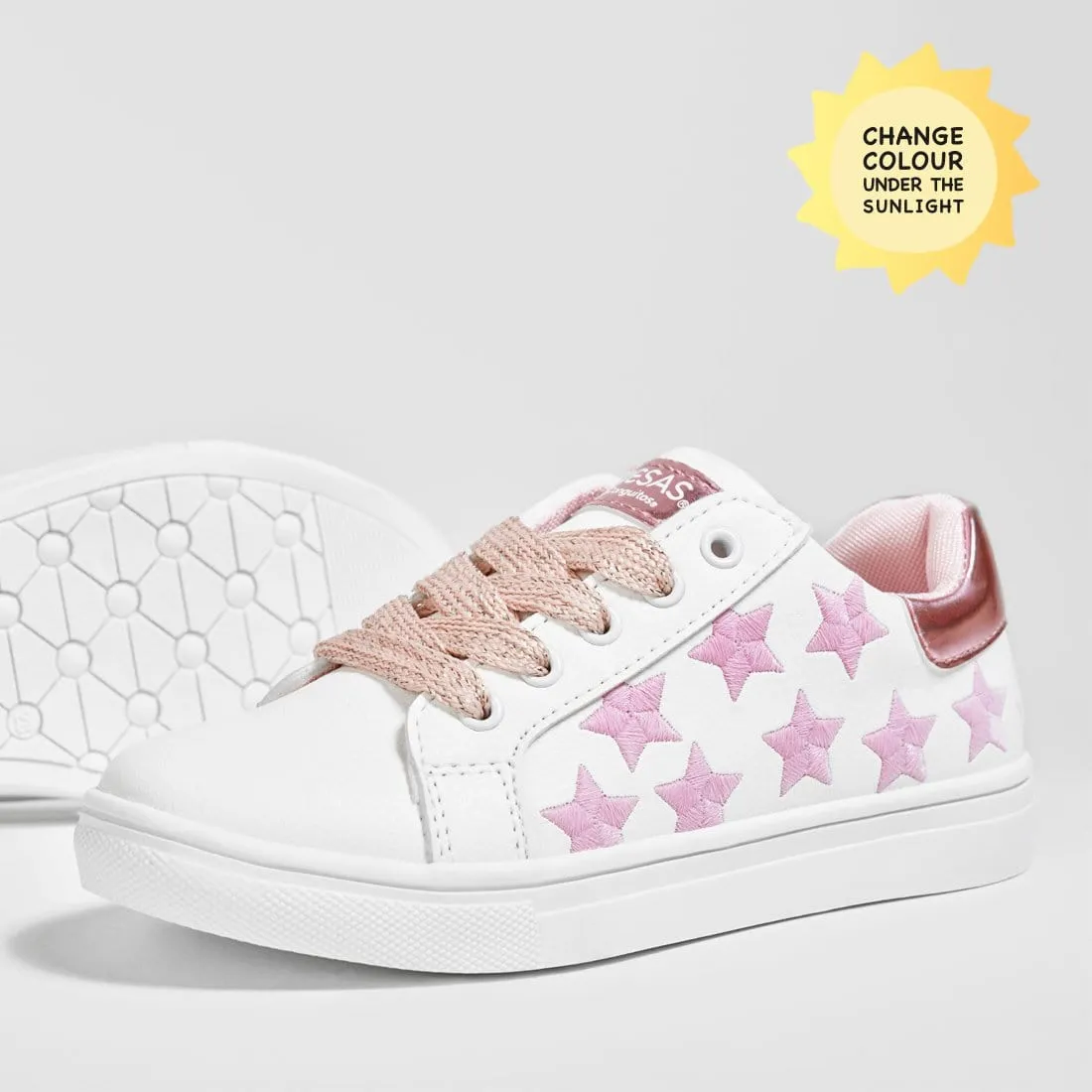 Girl's Solar Stars Colour Changing Sneakers