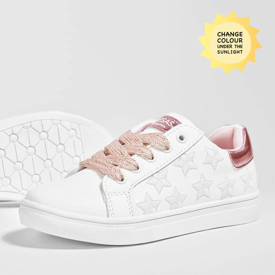 Girl's Solar Stars Colour Changing Sneakers