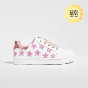 Girl's Solar Stars Colour Changing Sneakers