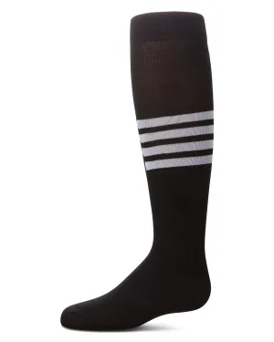 Girls' Triple Half Stripe Knee High Socks