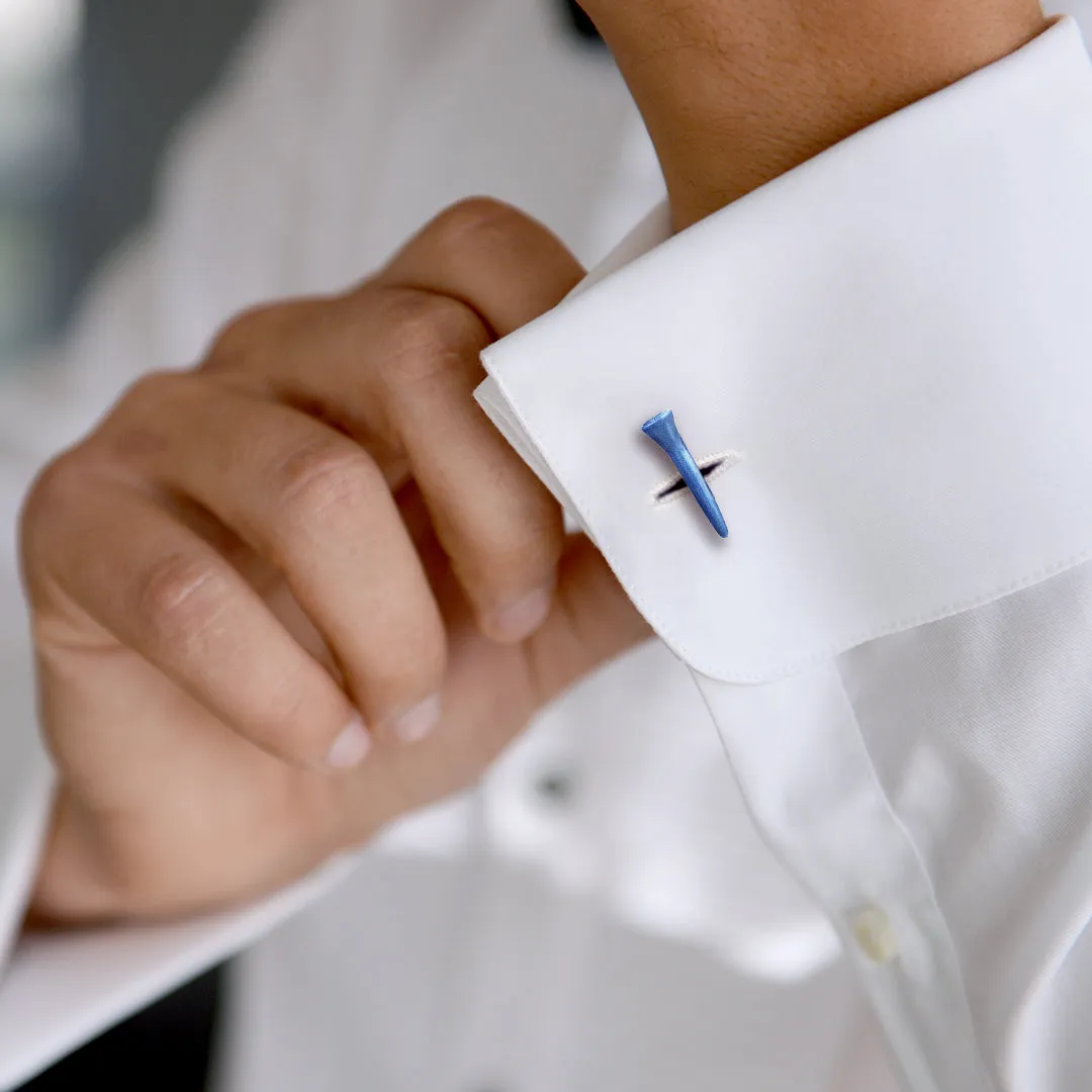 Golf Ball and Tee SterlingCufflinks