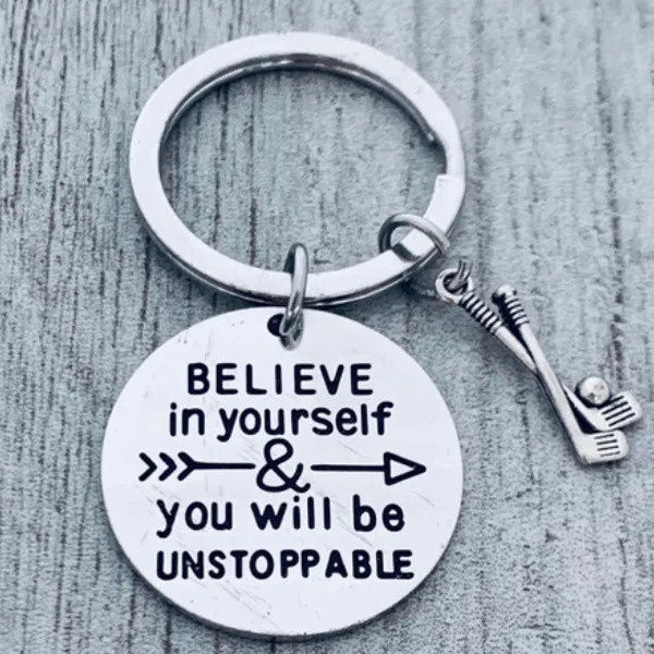 Golf Keychain - Believe in Yourself