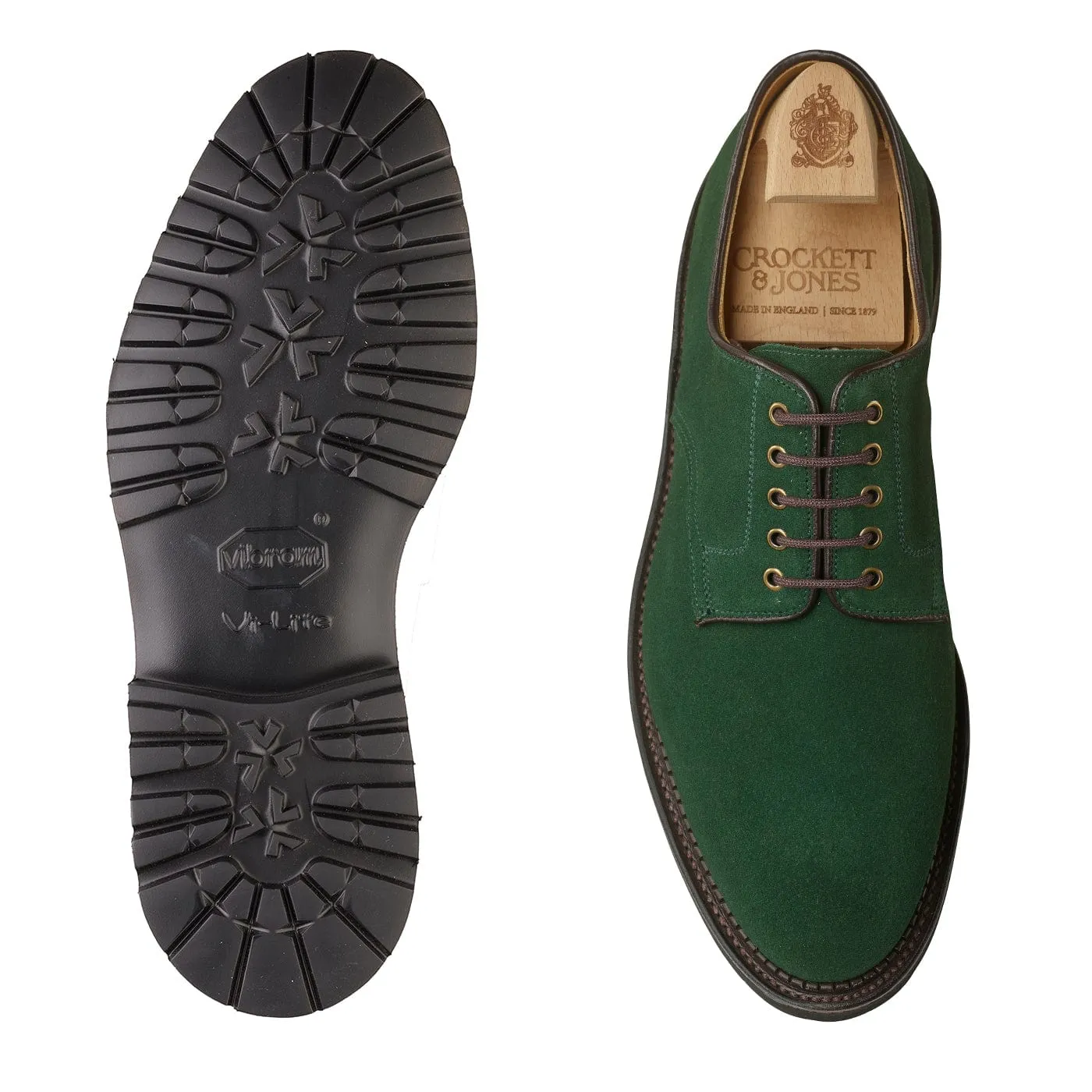 Grasmere Bottle Green Suede