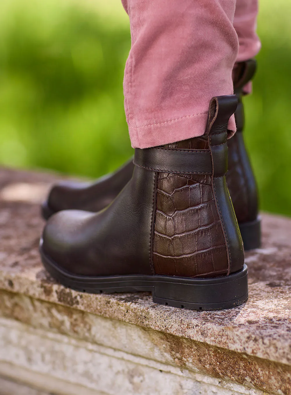 Hampton Classics Abington Boots in Brown Print