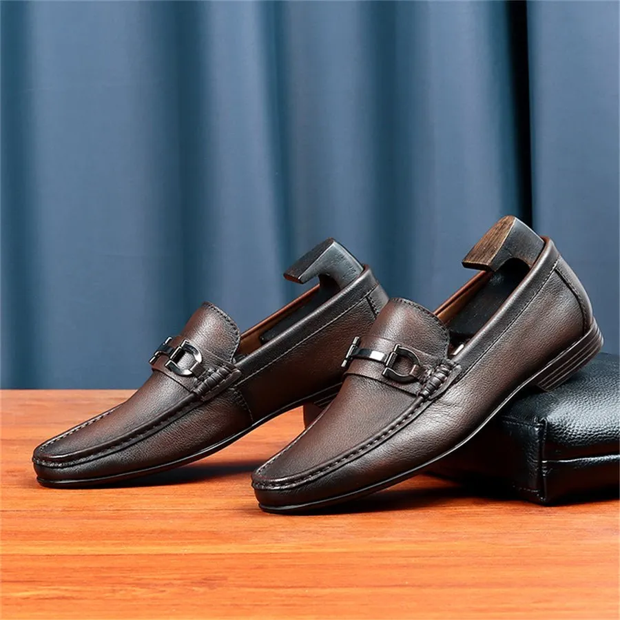 Hazel Luxe Slip-on Leather Loafers