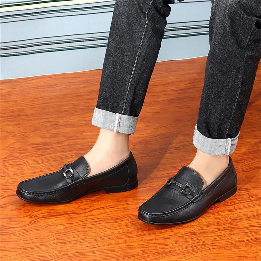 Hazel Luxe Slip-on Leather Loafers