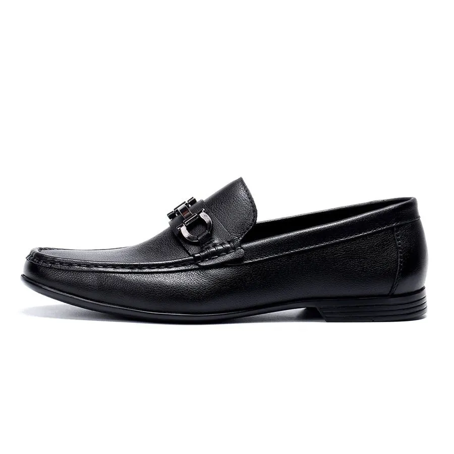 Hazel Luxe Slip-on Leather Loafers