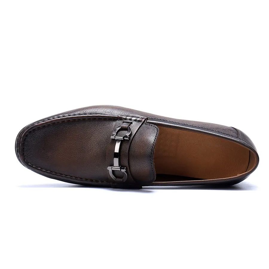 Hazel Luxe Slip-on Leather Loafers