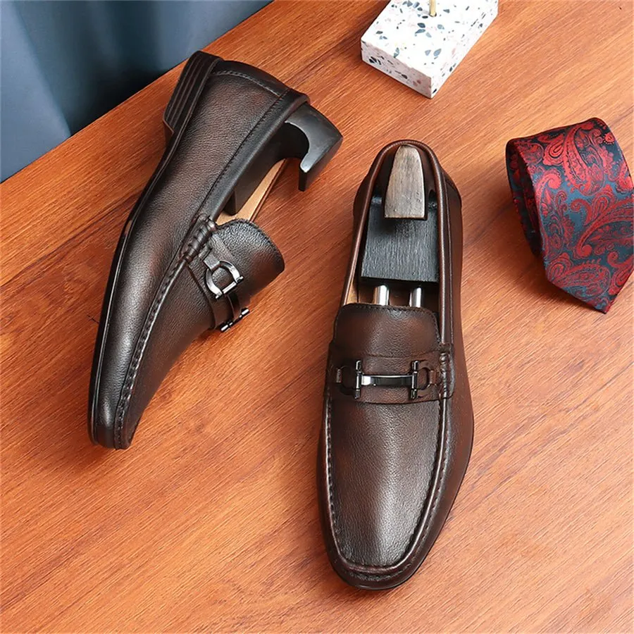 Hazel Luxe Slip-on Leather Loafers