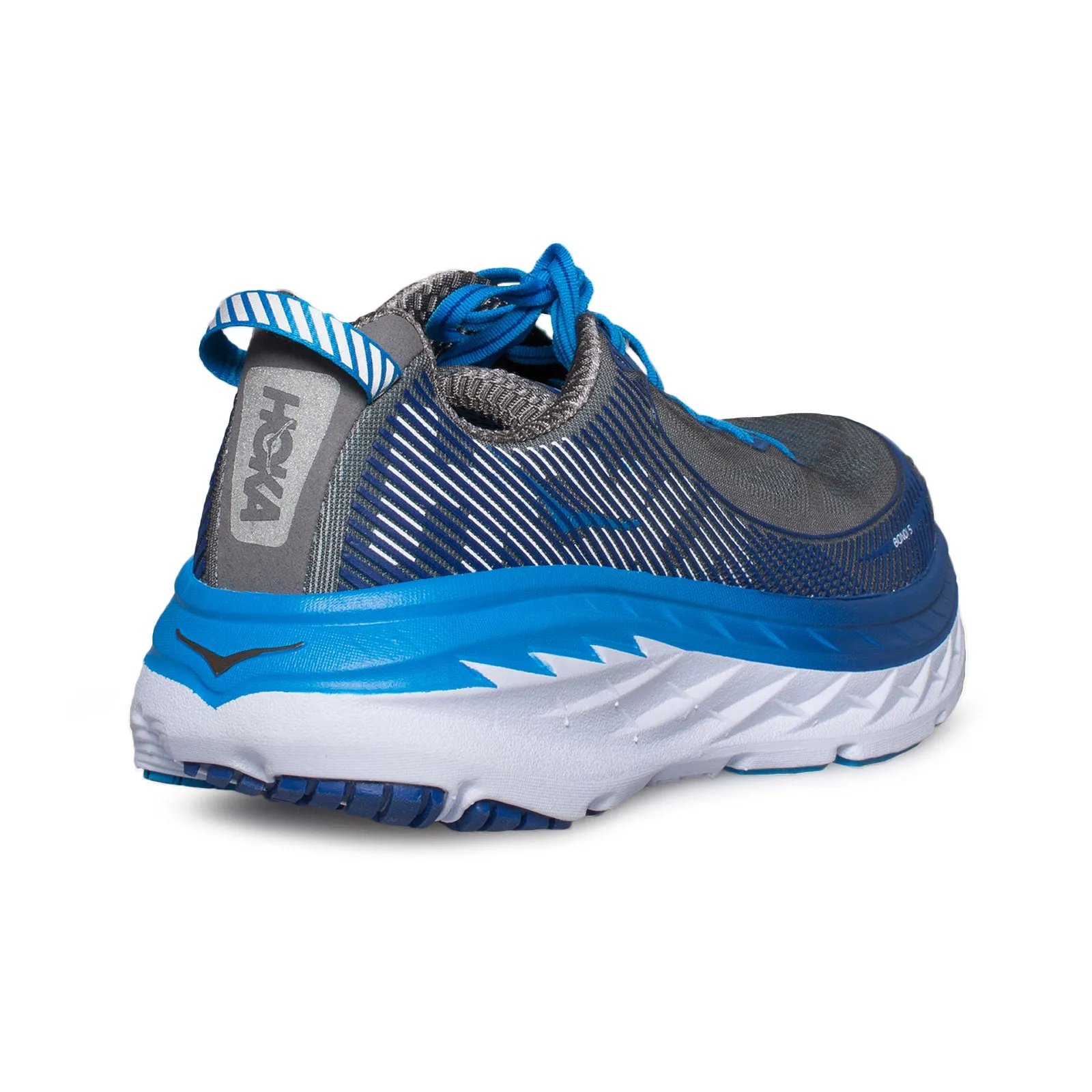 Hoka One One Bondi 5 Charcoal Grey / True Blue Running Shoes  - Men's