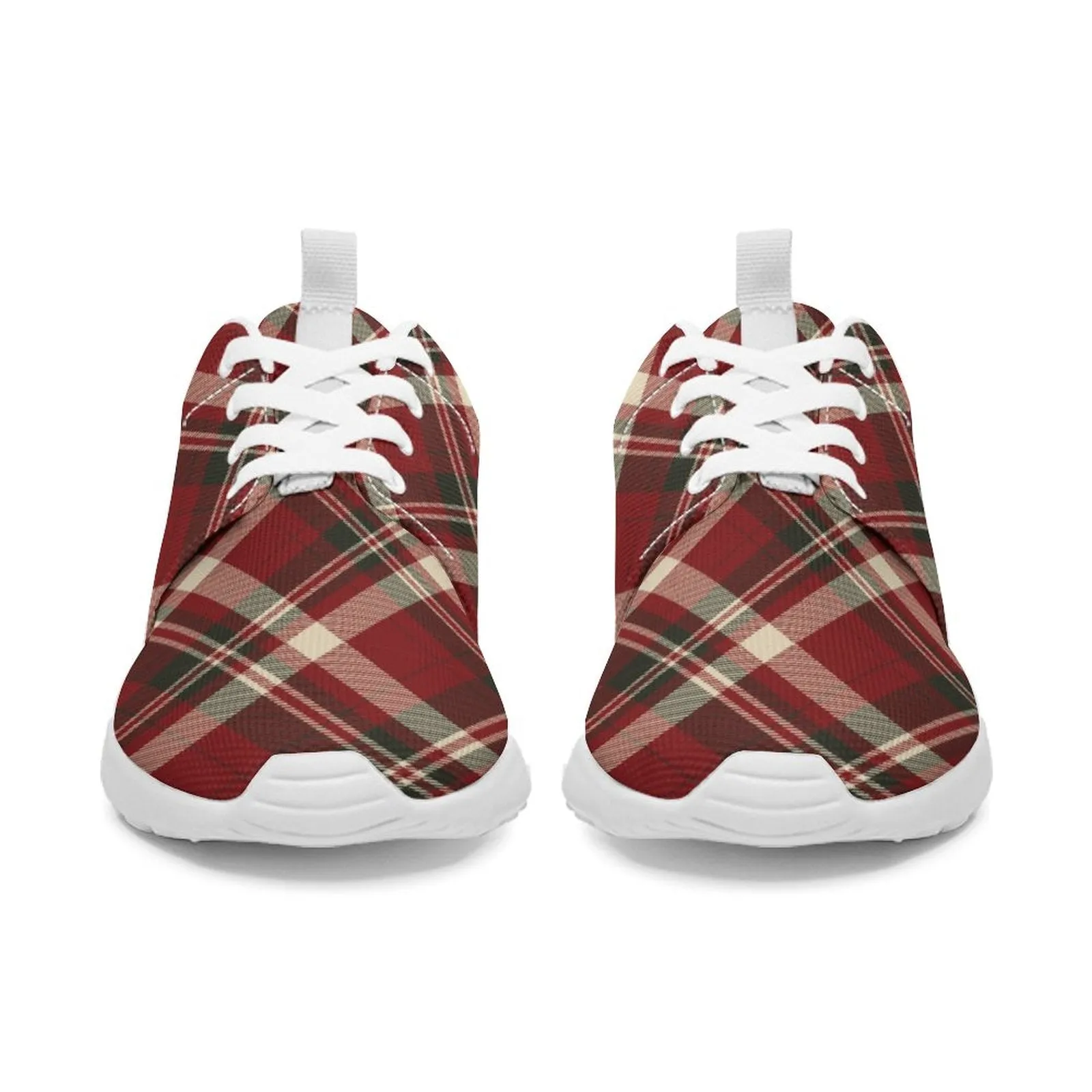 Holiday Pattern Flannel Design Personalized Running Shoes