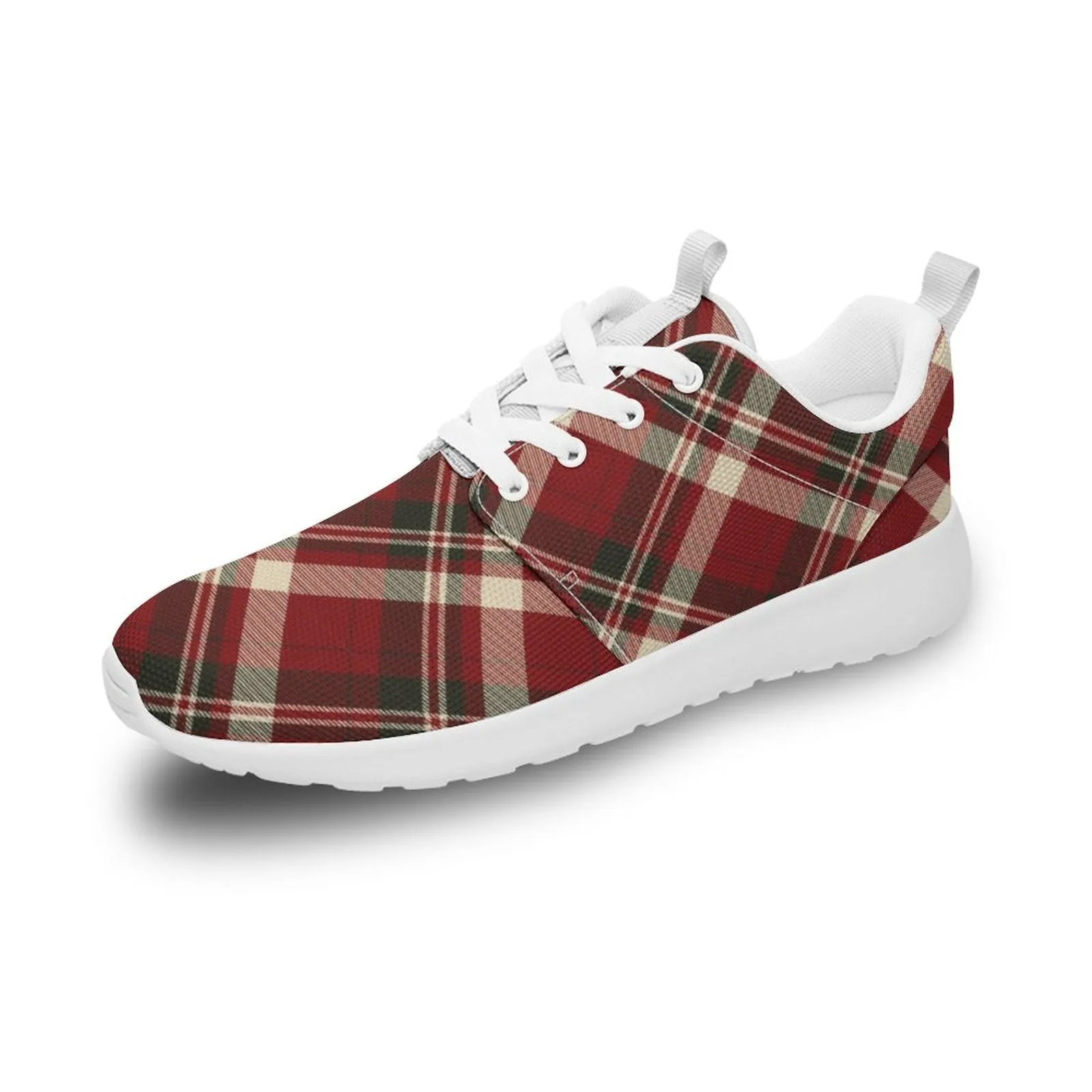 Holiday Pattern Flannel Design Personalized Running Shoes