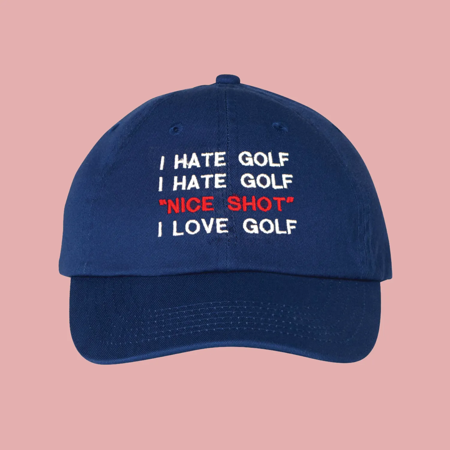 I Hate Golf MAKE Original Navy Chino Cap