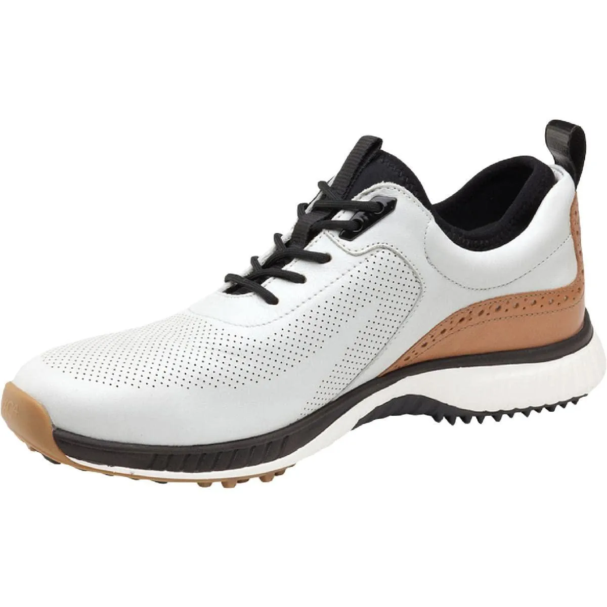 Johnston & Murphy Men's XC4 H1-Luxe Size 9.5 White/Navy Hybrid Golf Shoes