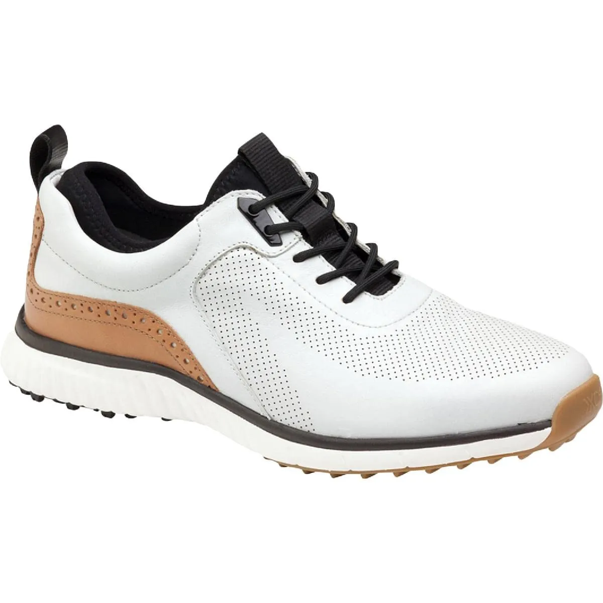 Johnston & Murphy Men's XC4 H1-Luxe Size 9.5 White/Navy Hybrid Golf Shoes