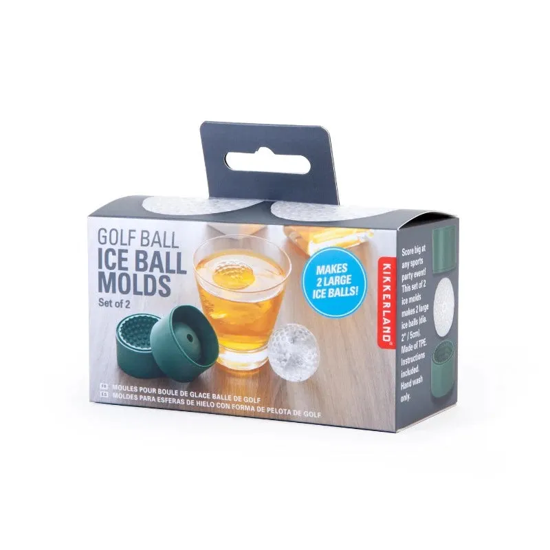 Kikkerland Golf Ball Ice Mould (Set of 2)