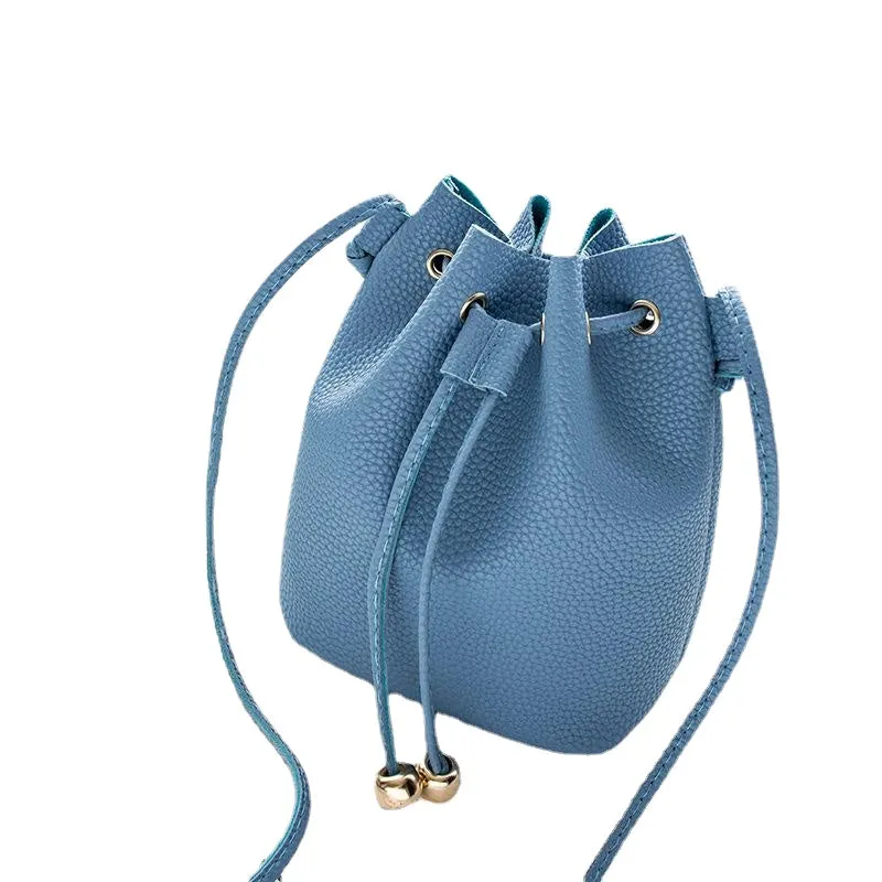 Korean Style Bucket Bag Tassel Bag Women 2023 New Trendy Small Bag Shoulder Crossbody Bag Mini Bag One Piece