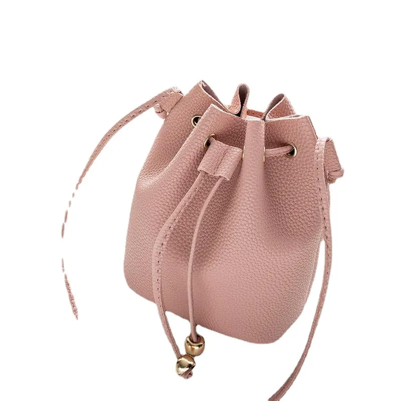 Korean Style Bucket Bag Tassel Bag Women 2023 New Trendy Small Bag Shoulder Crossbody Bag Mini Bag One Piece