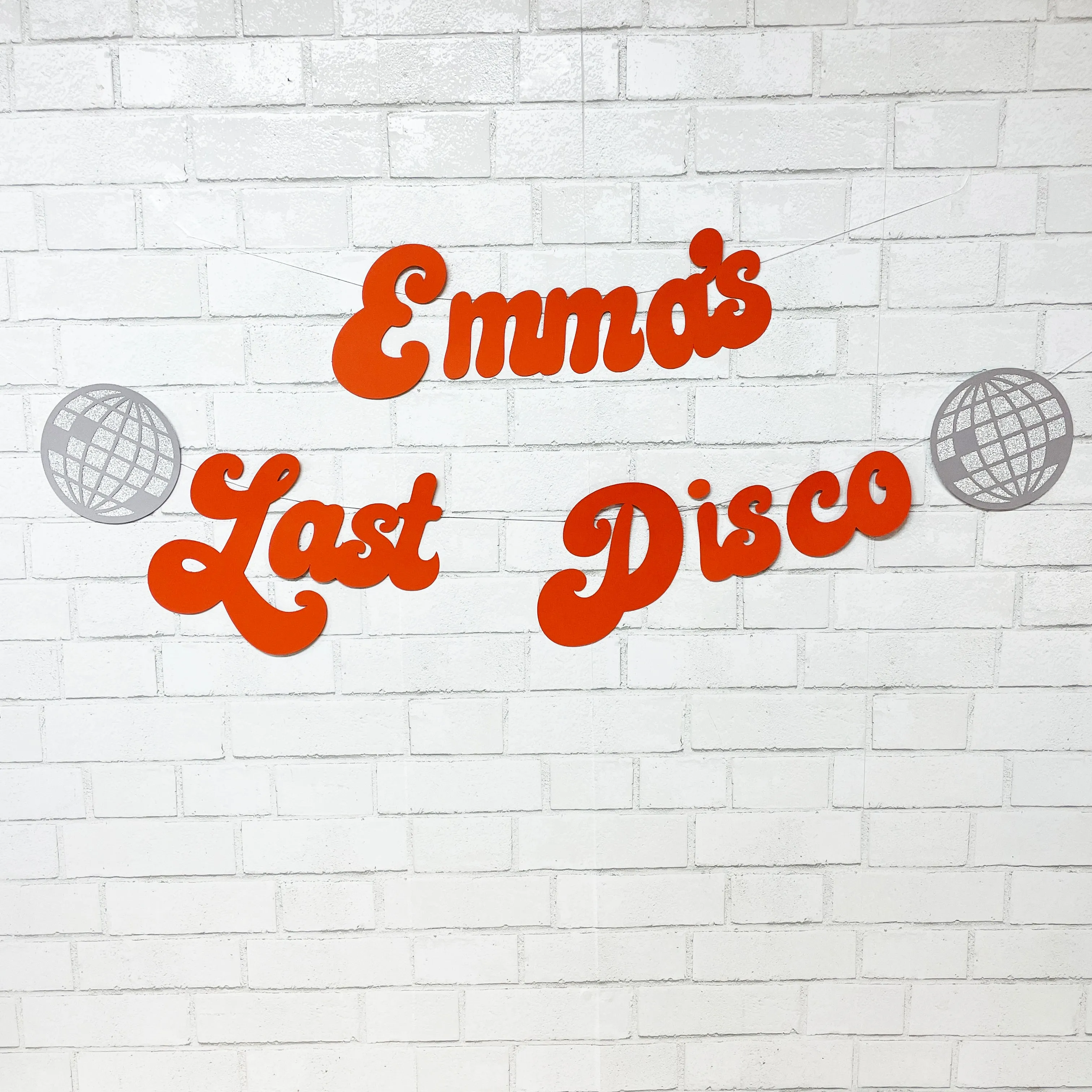 Last Disco Bachelorette Party Banner