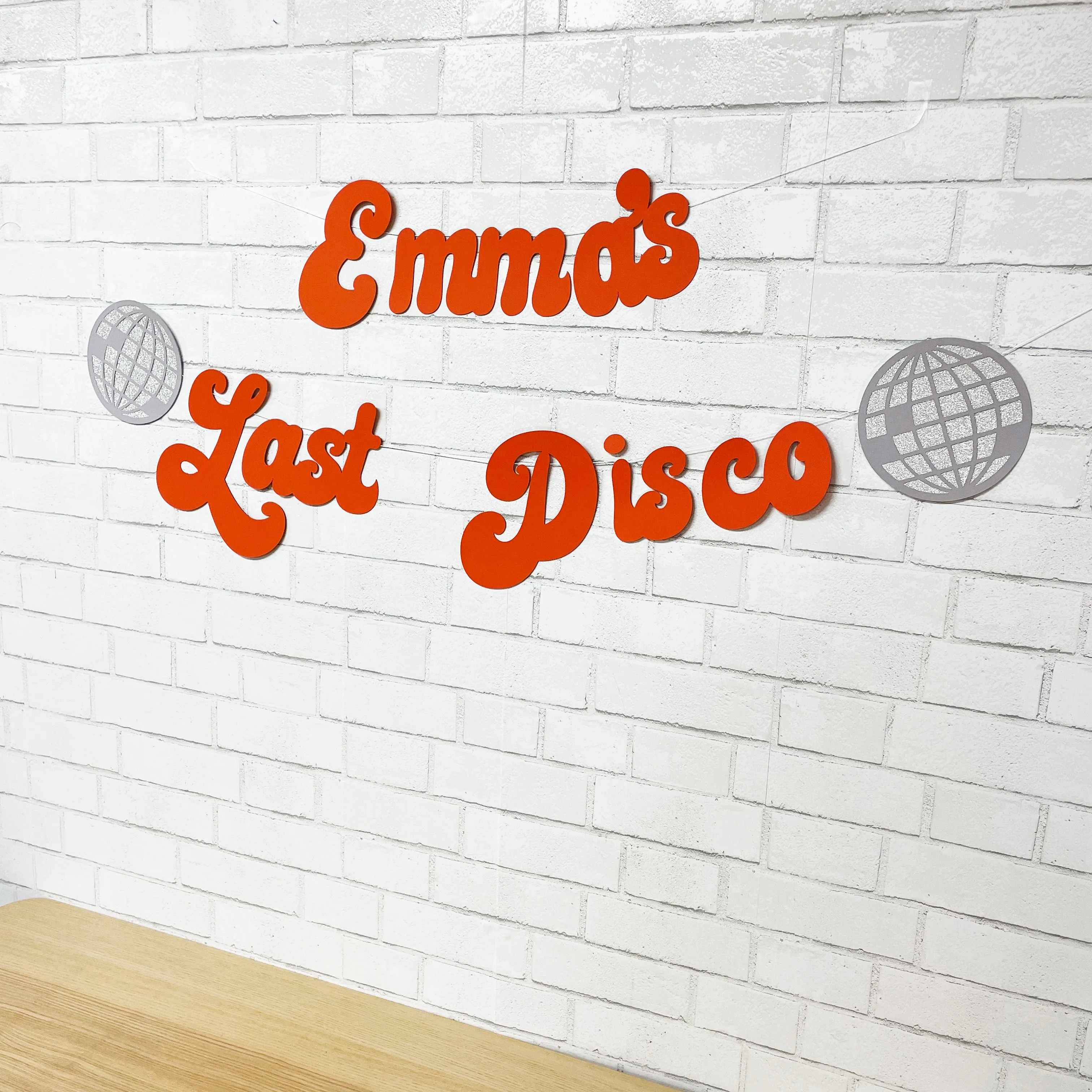 Last Disco Bachelorette Party Banner