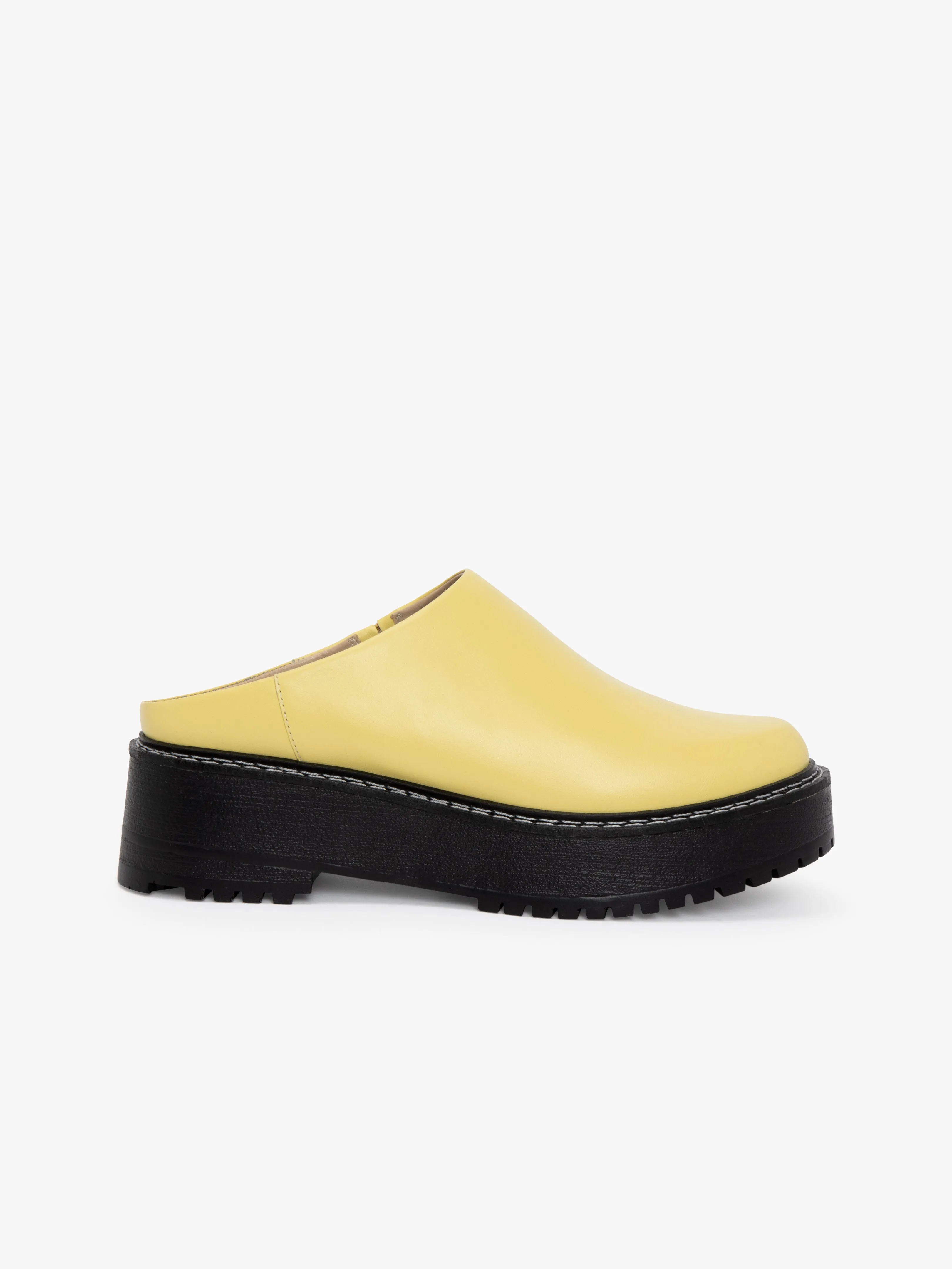 Lena Chunky Mule - Yellow