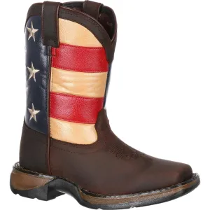 Lil' Rebel™ by Durango® Big Kids' Flag Western Boot