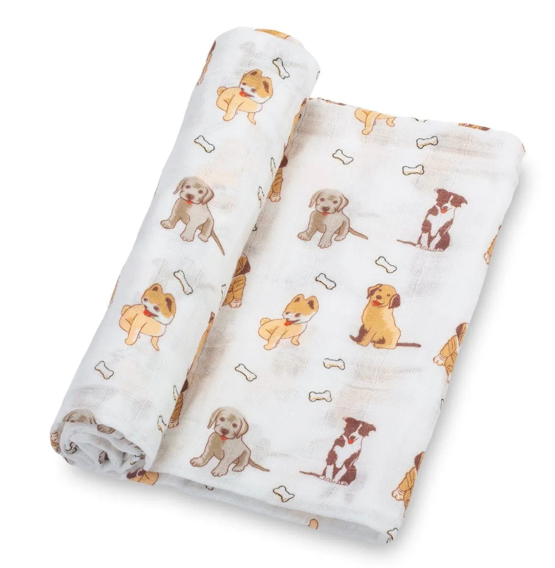 Lolly Banks Set of Three Swaddle Blankets (Sports Balls, Dogs and Golf)