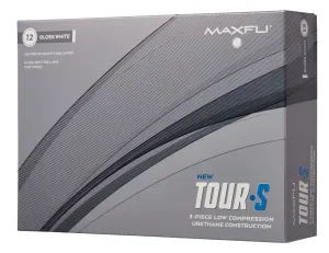 Maxfli 2023 Tour S Gloss White Golf Balls 1 Dozen