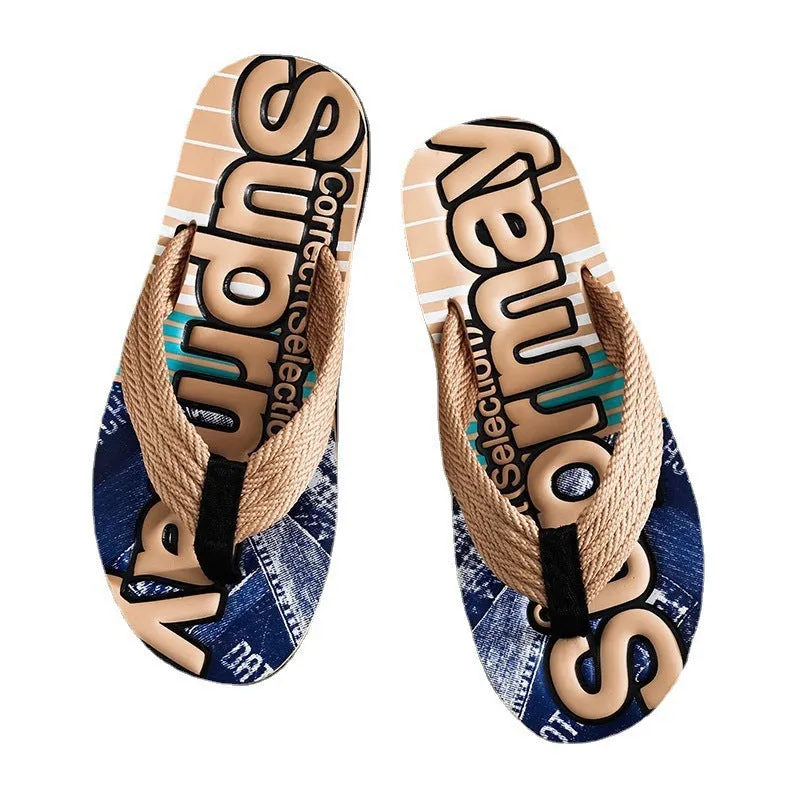 Men Beach Shoes Fashion Outerwear Beach Slippers Men