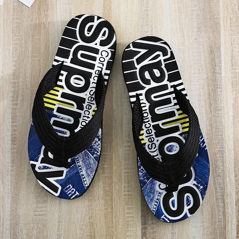 Men Beach Shoes Fashion Outerwear Beach Slippers Men