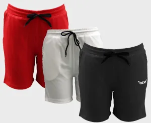 Men Shorts (Red |Black |White) (Pack of 3)