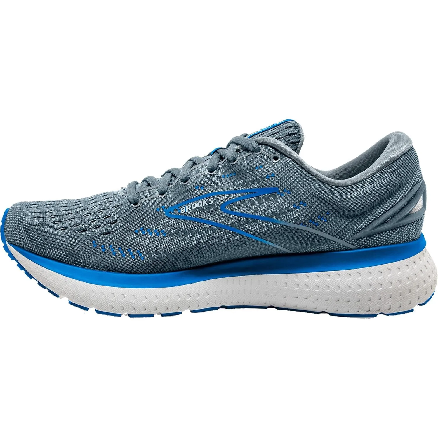 Men's Brooks Glycerin 19 Quarry/Grey/Dark Blue Mesh