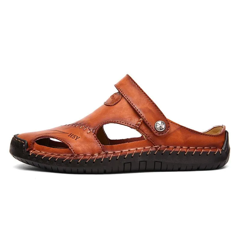 Men's Genuine Leather Beach Sandals 67807997YM