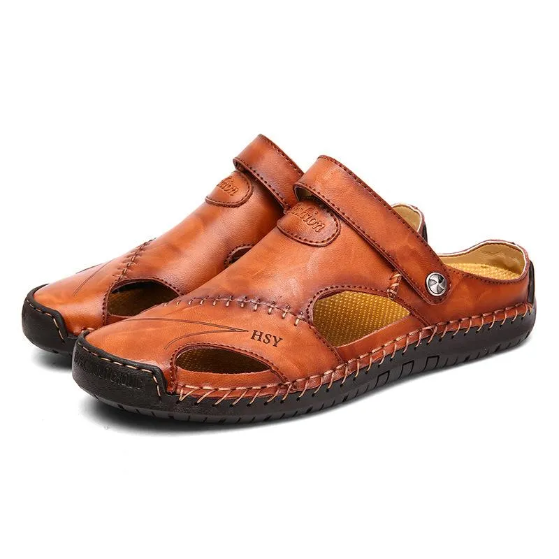 Men's Genuine Leather Beach Sandals 67807997YM