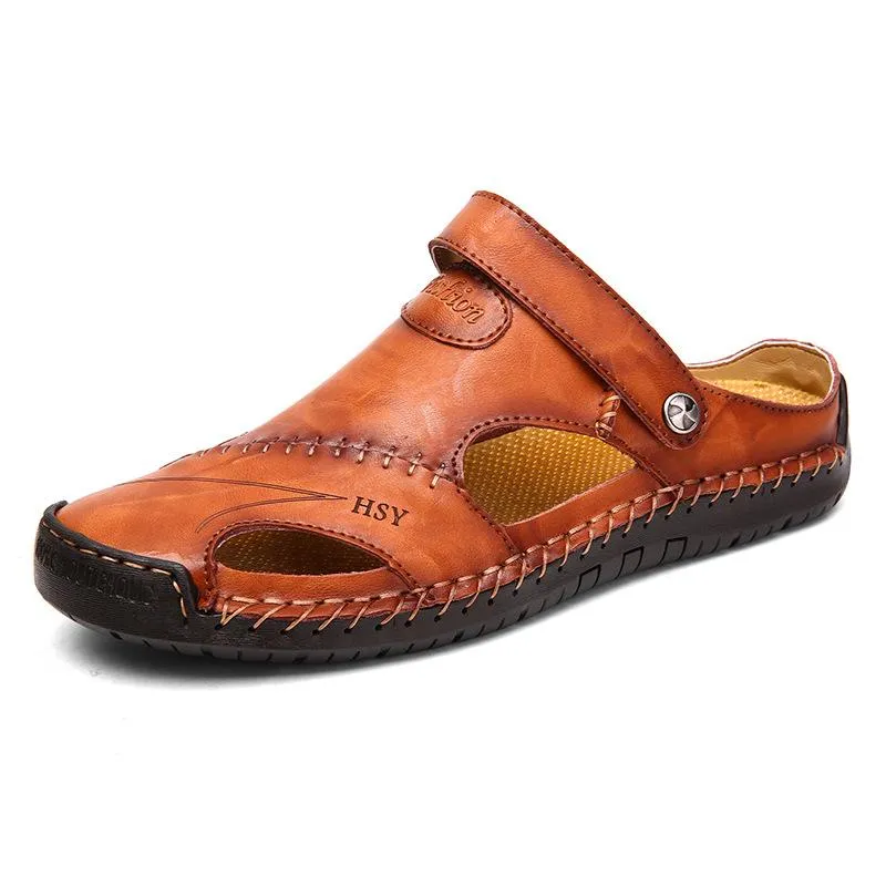 Men's Genuine Leather Beach Sandals 67807997YM