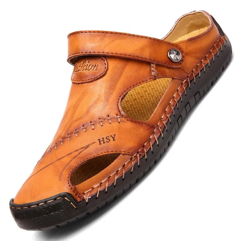 Men's Genuine Leather Beach Sandals 67807997YM