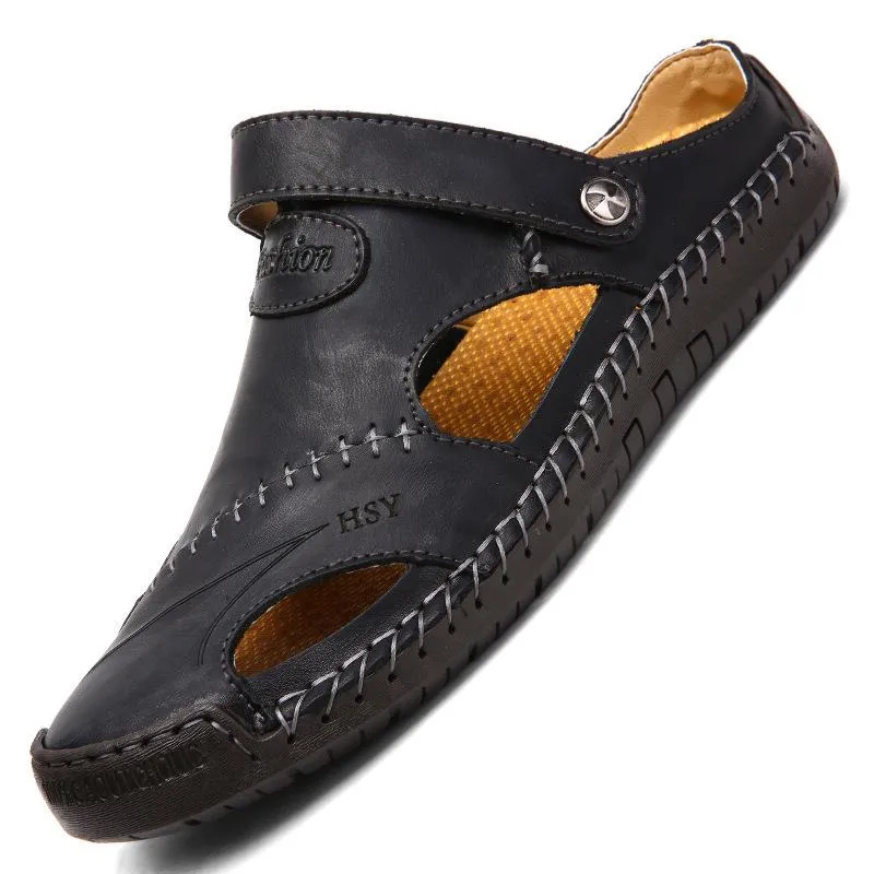 Men's Genuine Leather Beach Sandals 67807997YM