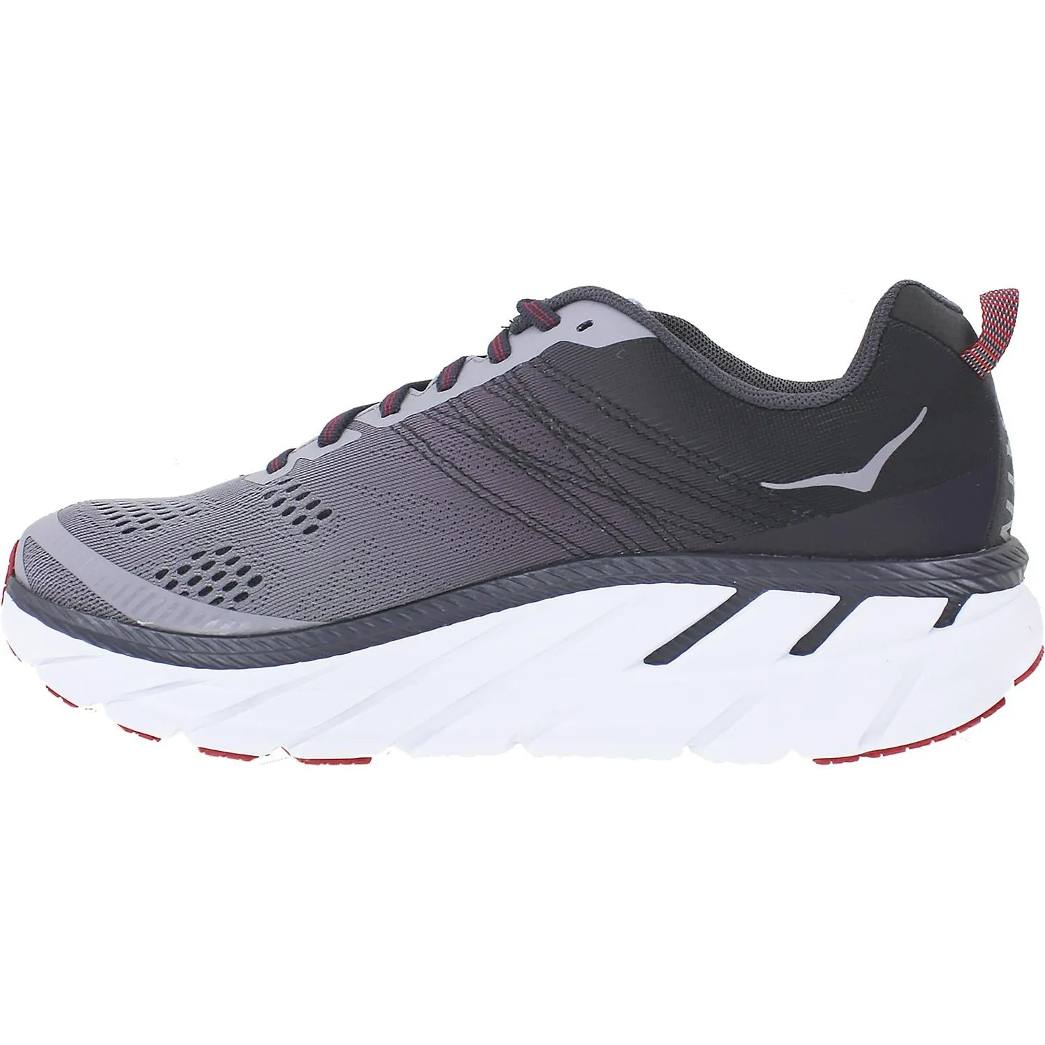 Men's Hoka One One Clifton 6 Gull/Obsidian Mesh