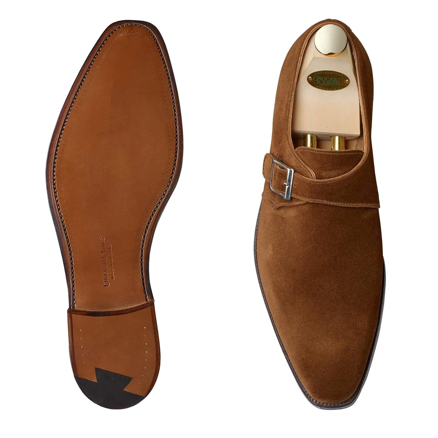 Monkton Tobacco Calf Suede