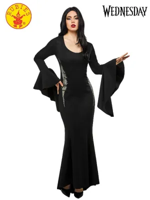 MORTICIA DELUXE COSTUME (WEDNESDAY), ADULT