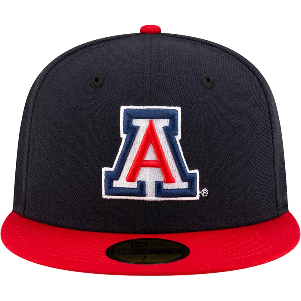 NCAA Arizona Wildcats New Era Two-Tone Primary Logo 59FIFTY Fitted Hat